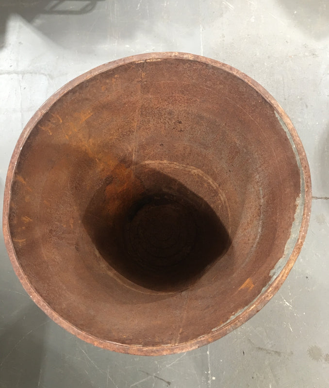 Vintage  Turkish Galvanised Olive  Bin #3747A Byron