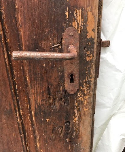 Vintage European Wooden  Door  #3877d