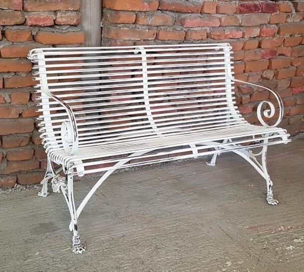 Vintage style French Garden bench seat  # 2493 Byron Warehouse
