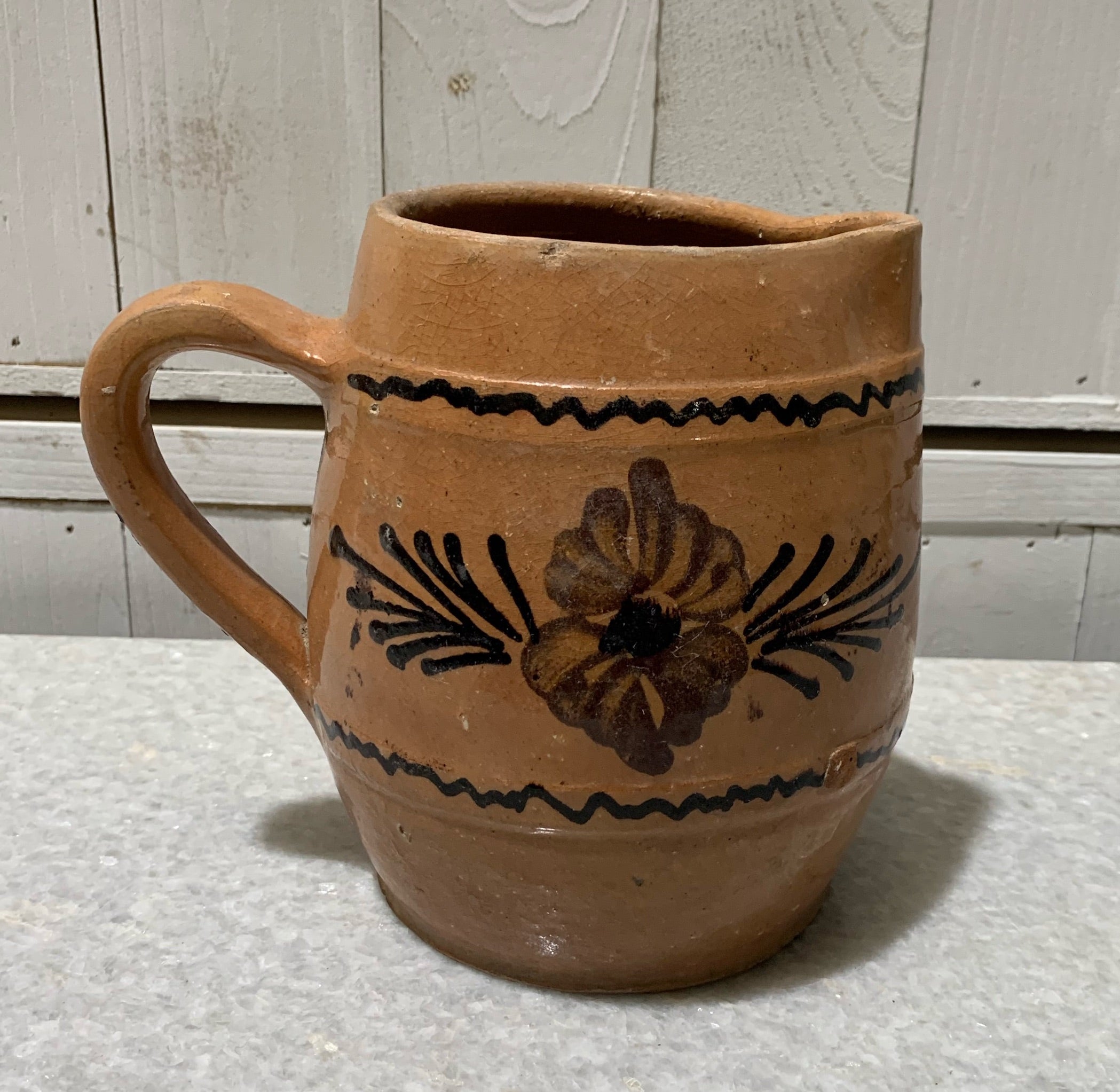 Old  Hungarian  Terracotta Jug #4733