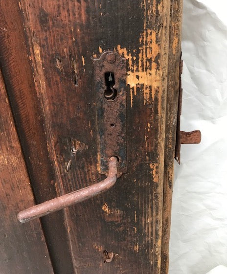 Vintage European Wooden  Door  #3877e