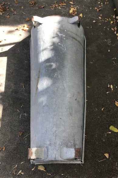 Vintage European Galvanised Bathtub #3878a