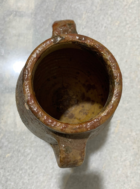 Vintage Glazed Ceramic  Pot #4735