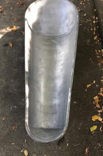 Vintage European Galvanised Bathtub #3878c