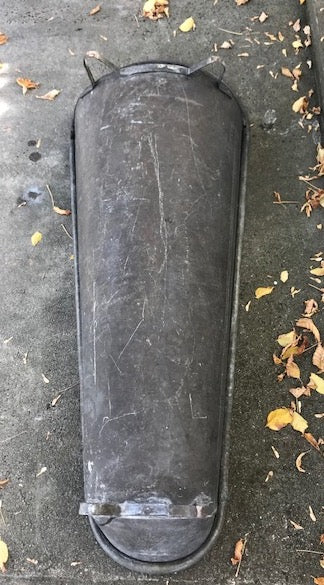 Vintage European Galvanised Bathtub #3878c