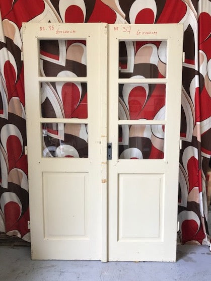 Vintage European Double Wooden  Doors  #3879d