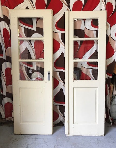Vintage European Double Wooden  Doors  #3879d