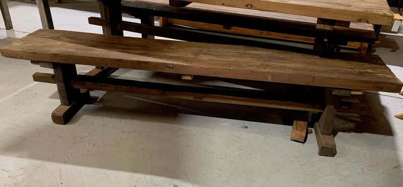 Vintage Wooden  Bench Seat #4791