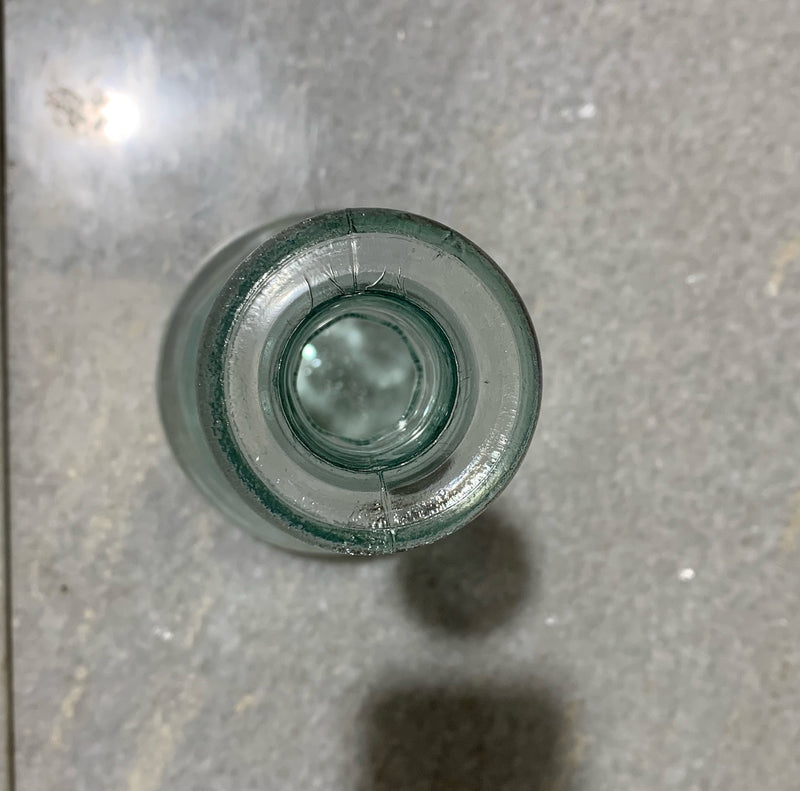 Vintage Glass Bottle  #4792