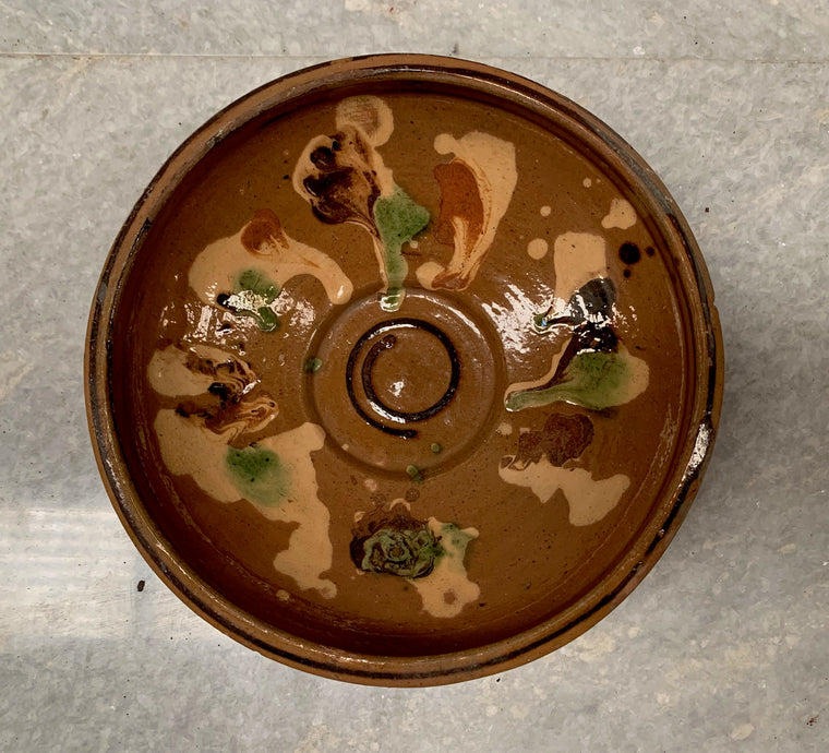 Vintage Hungarian Terracotta Bowl #4799