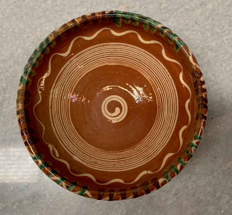 Vintage Hungarian Terracotta Bowl #4800