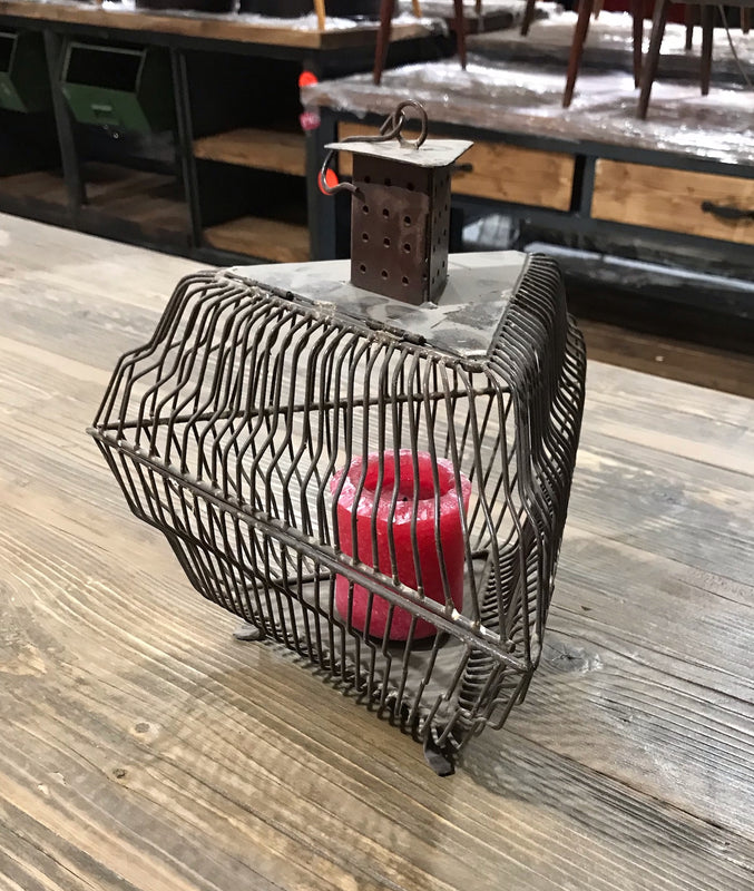 Metal Wire Candle Latern  #3883  Byron