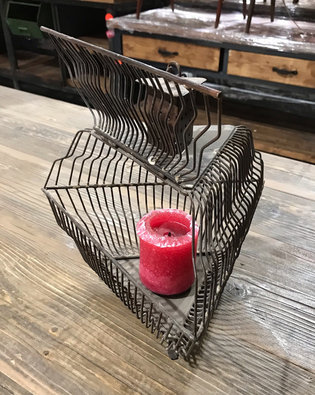 Metal Wire Candle Latern  #3883  Byron