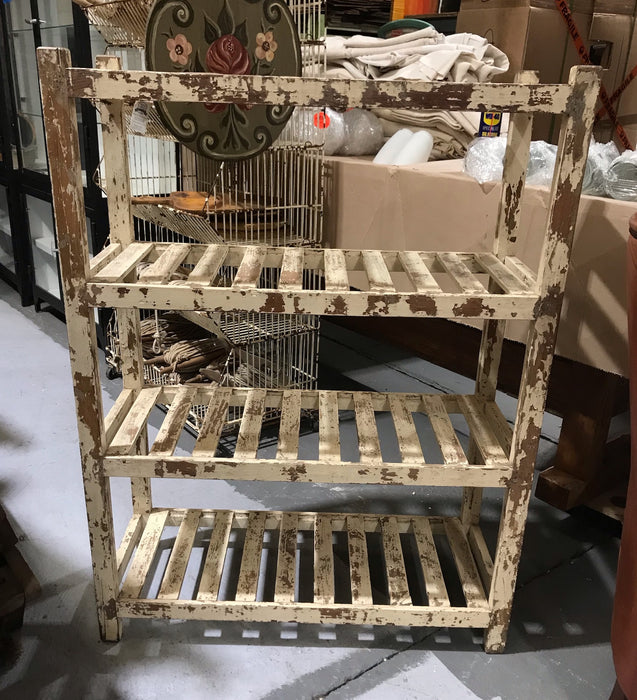 Vintage  Wooden Shoe Rack #3885