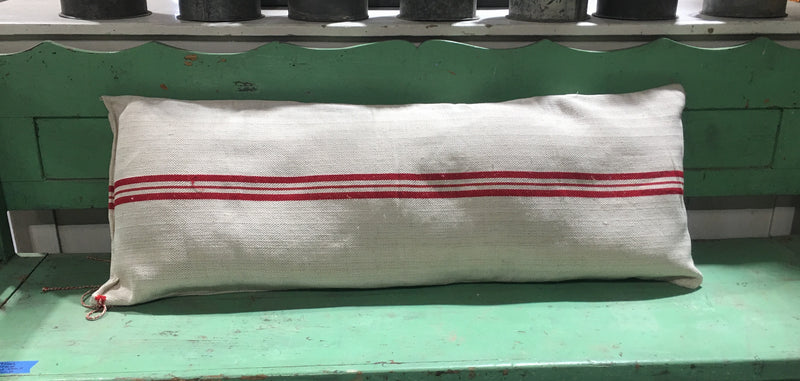 Vintage  Linen "Grainsack" Body Pillow #3757A
