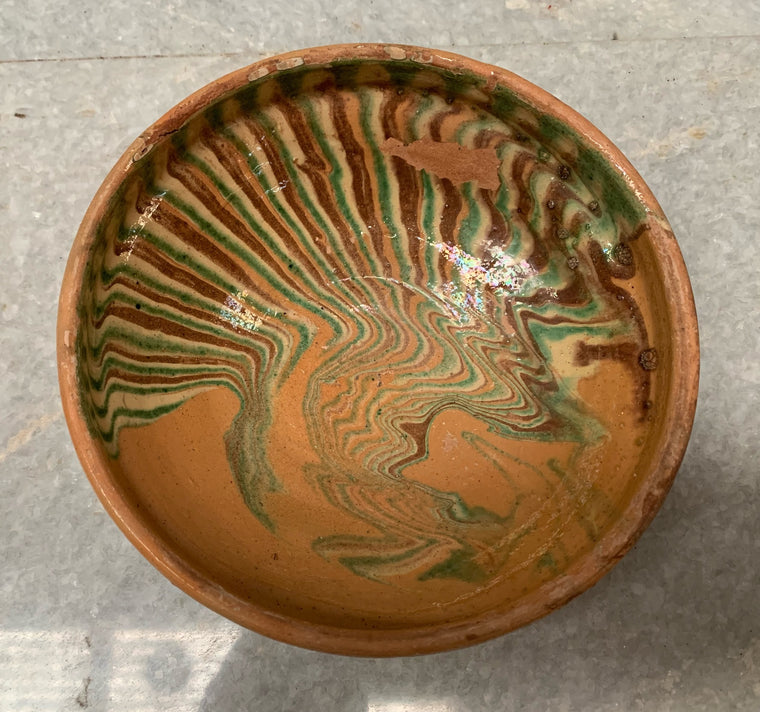 Vintage Hungarian Terracotta Bowl #4804