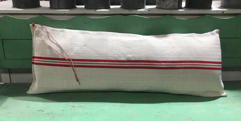Vintage  Linen "Grainsack" Body Pillow #3757A