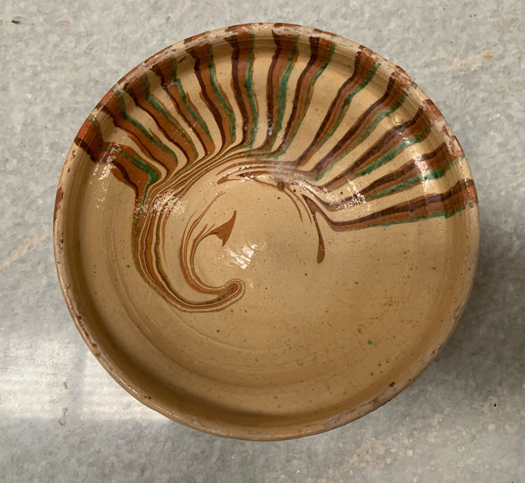 Vintage Hungarian Terracotta Bowl #4805