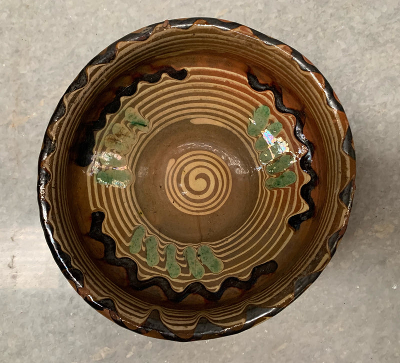 Vintage Hungarian Terracotta Bowl #4807