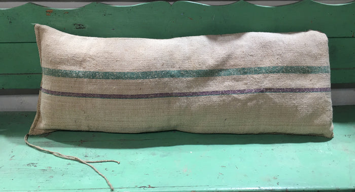 Vintage  Linen "Grainsack" Body Pillow #3757D