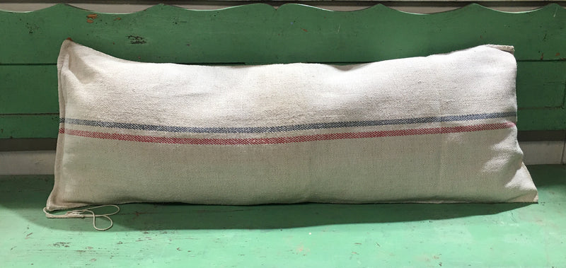 Vintage  Linen "Grainsack" Body Pillow #3757E