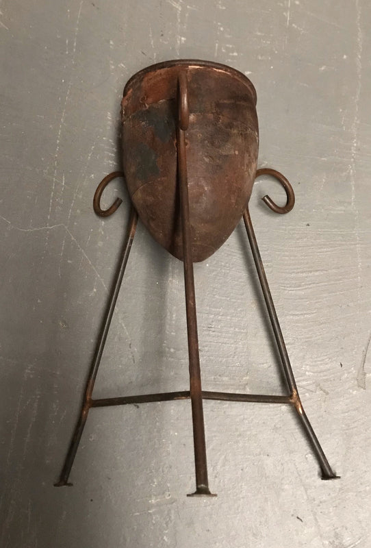 Vintage Metal Plant Planter  #3889a Byron