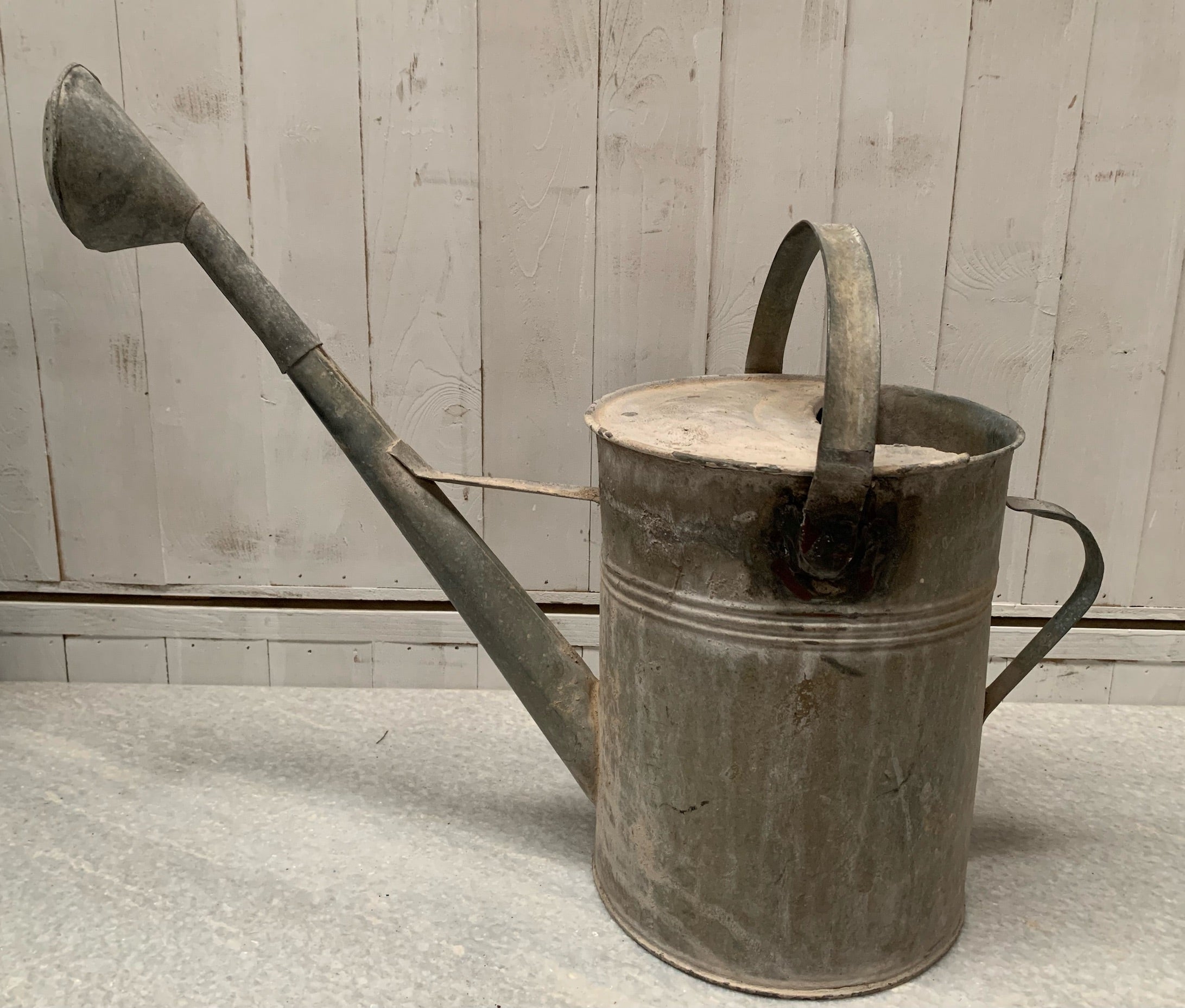 Rustic European Vintage  Galvenized Watering Can  #4812