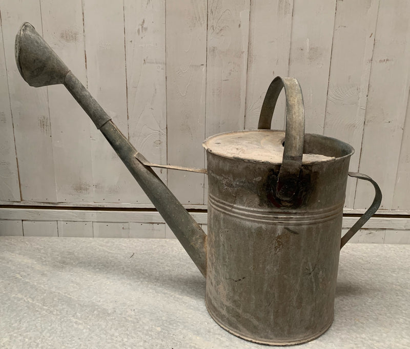 Rustic European Vintage  Galvenized Watering Can  #4812