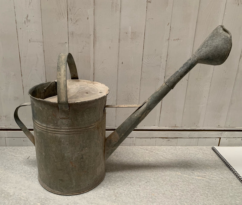 Rustic European Vintage  Galvenized Watering Can  #4812