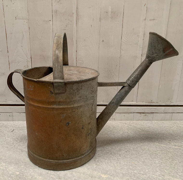 Rustic European Vintage  Galvenized Watering Can  #4814