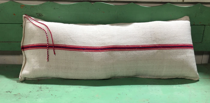 Vintage  Linen "Grainsack" Body Pillow #3757J