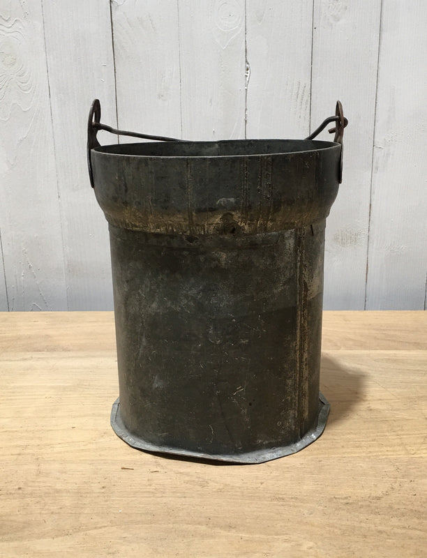 Vintage  Galvanised Bucket Planter #3758A