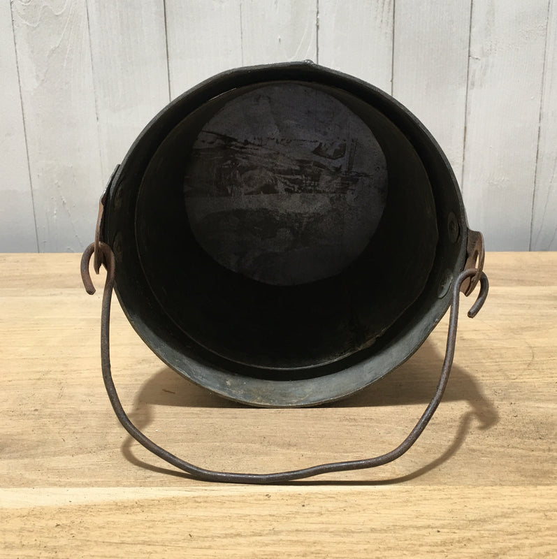 Vintage  Galvanised Bucket Planter #3758A