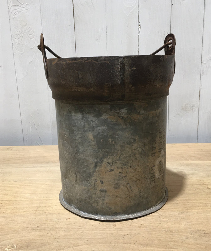 Vintage  Galvanised Bucket Planter #3758D