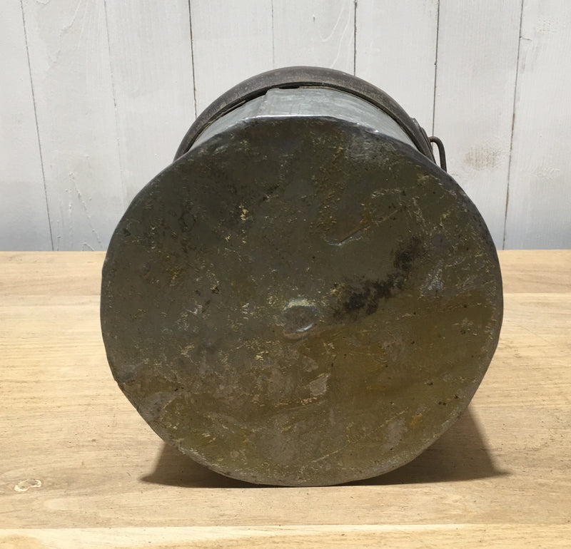 Vintage  Galvanised Bucket Planter #3758D
