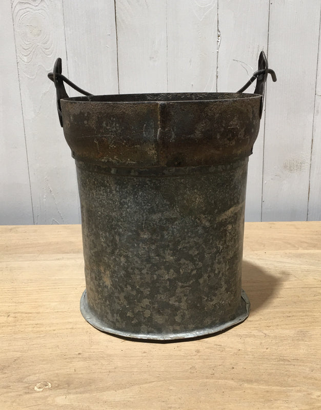 Vintage  Galvanised Bucket Planter #3758E