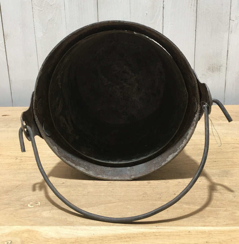 Vintage  Galvanised Bucket Planter #3758E