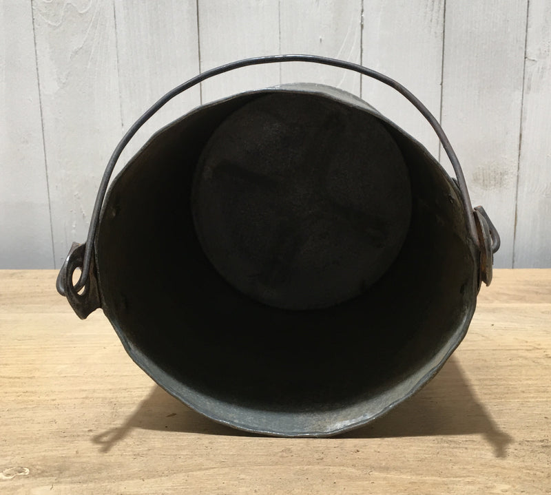 Vintage  Galvanised Bucket Planter #3758G