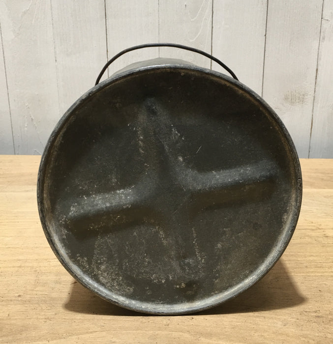 Vintage  Galvanised Bucket Planter #3758G