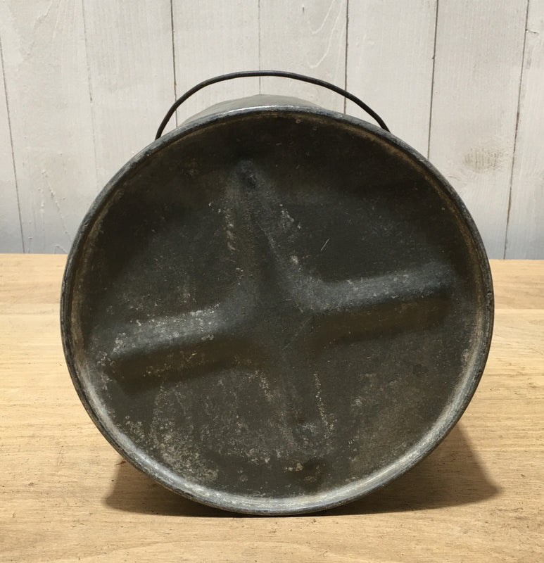 Vintage  Galvanised Bucket Planter #3758G