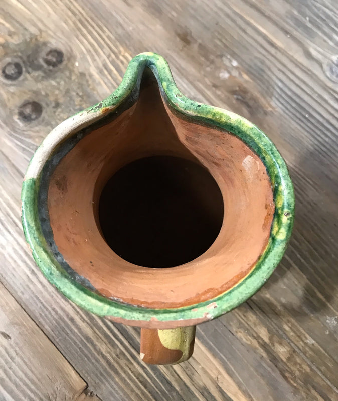 Hungarian Gypsy Terracotta Vessle/ Jug  #3899