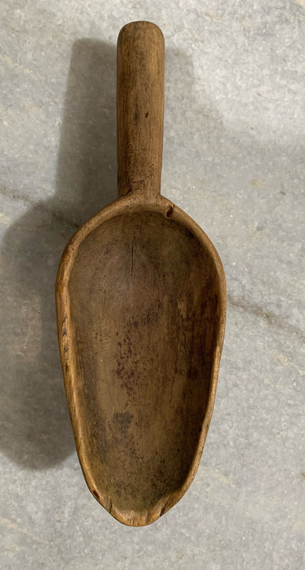 Vintage  Wooden Grain Scoop  #4821