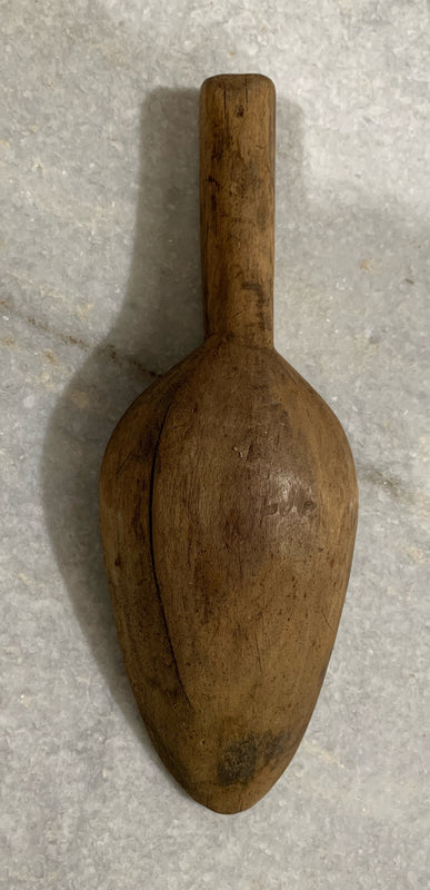 Vintage  Wooden Grain Scoop  #4821