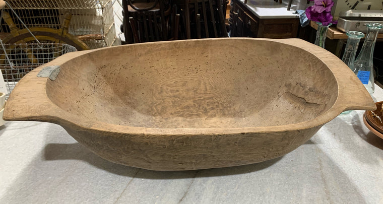 Vintage Rustic  European Wooden Bowl  #4823