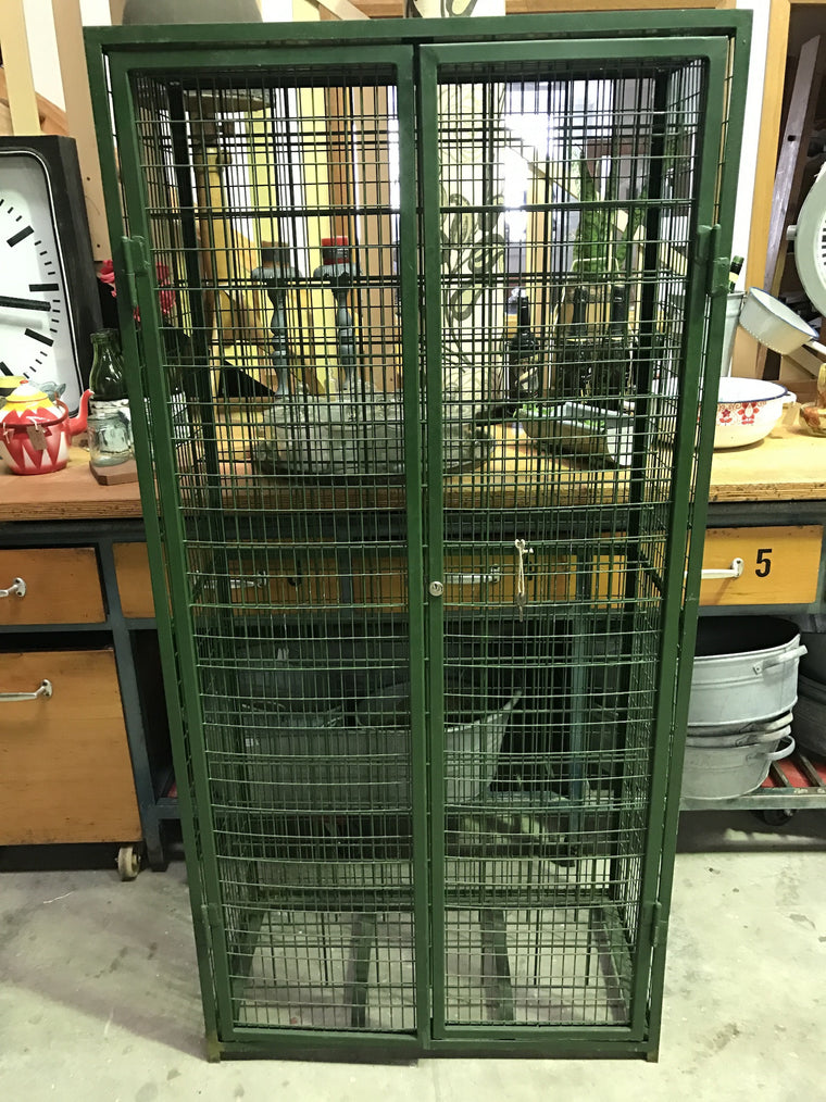 Vintage industrial French wine rack #1619