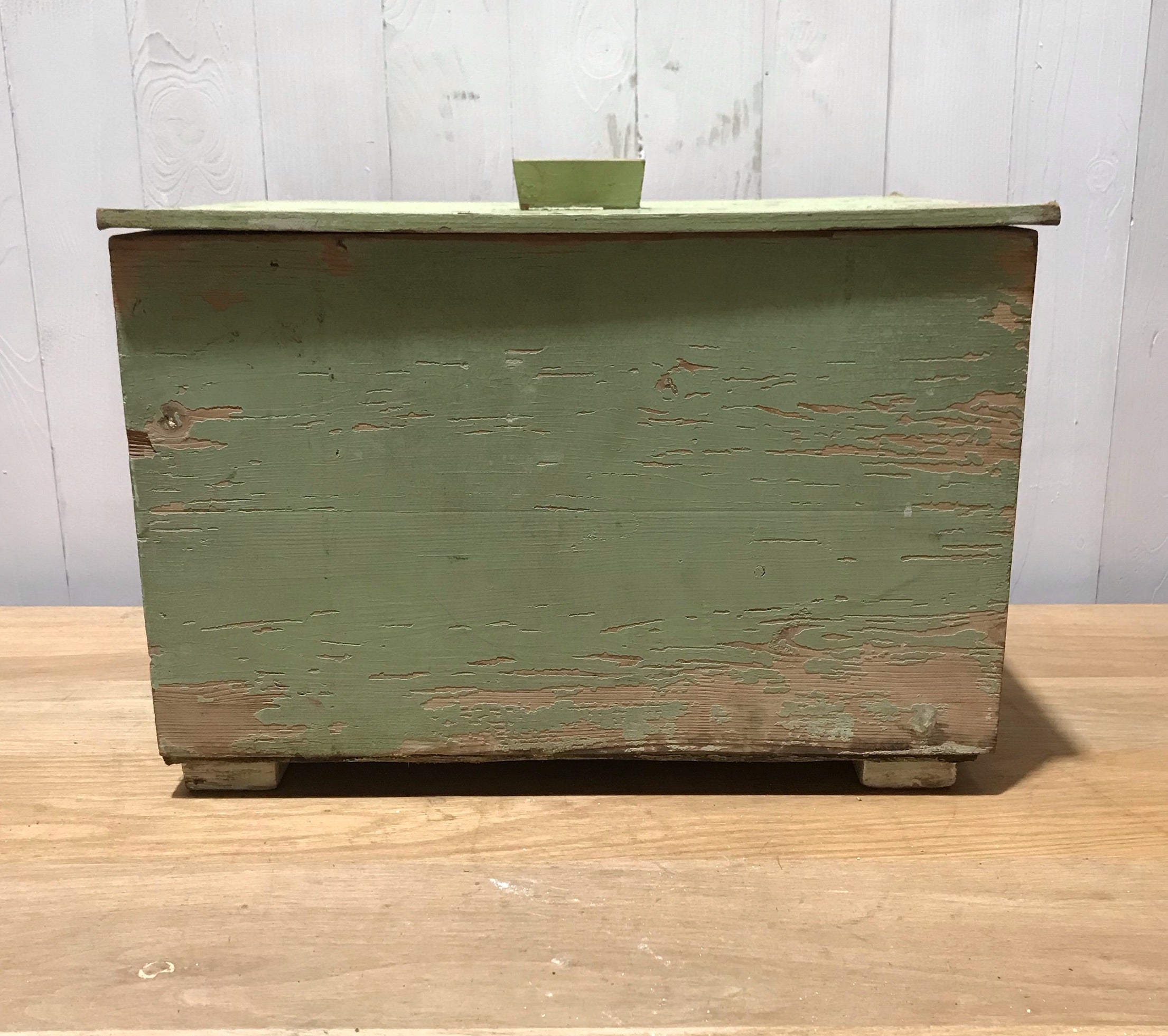 Vintage  Wooden Storage Box #3906a