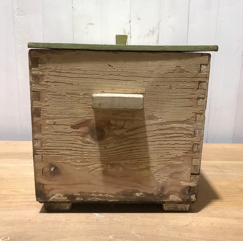 Vintage  Wooden Storage Box #3906a