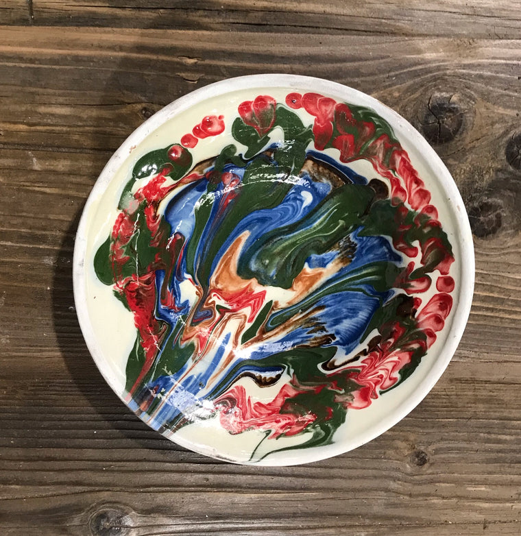 Old  Hungarian Terracotta Bowl #3908a