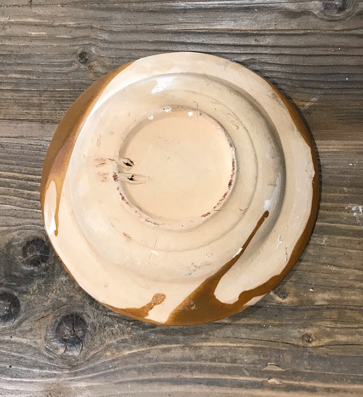 Old  Hungarian Terracotta Bowl #3908a