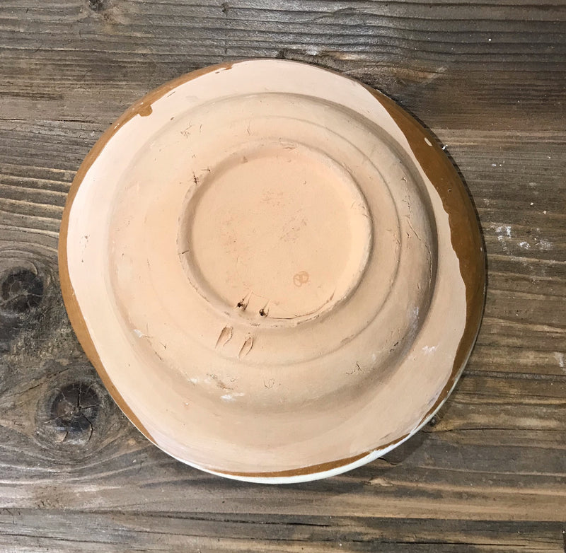 Old  Hungarian Terracotta Bowl #3910a